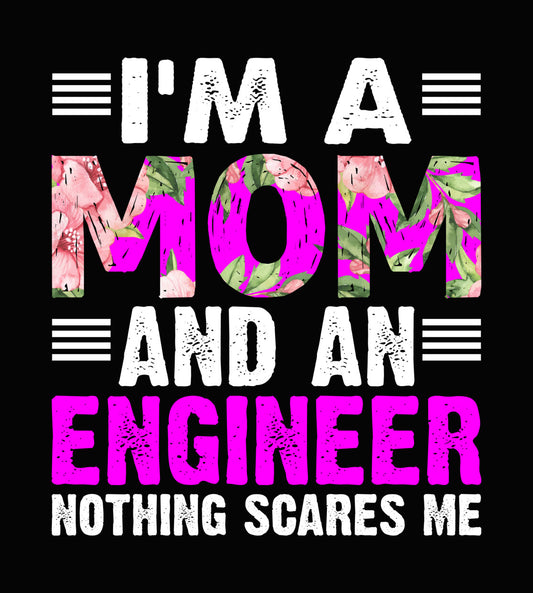 Floral Mom Engineer DTF Transfer
