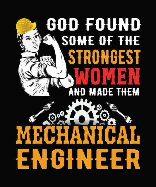 Strongest Women Mechanical Engineer DTF Transfer