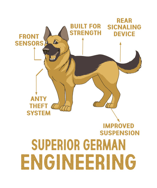 Superior German Engineering Shepherd DTF Transfer