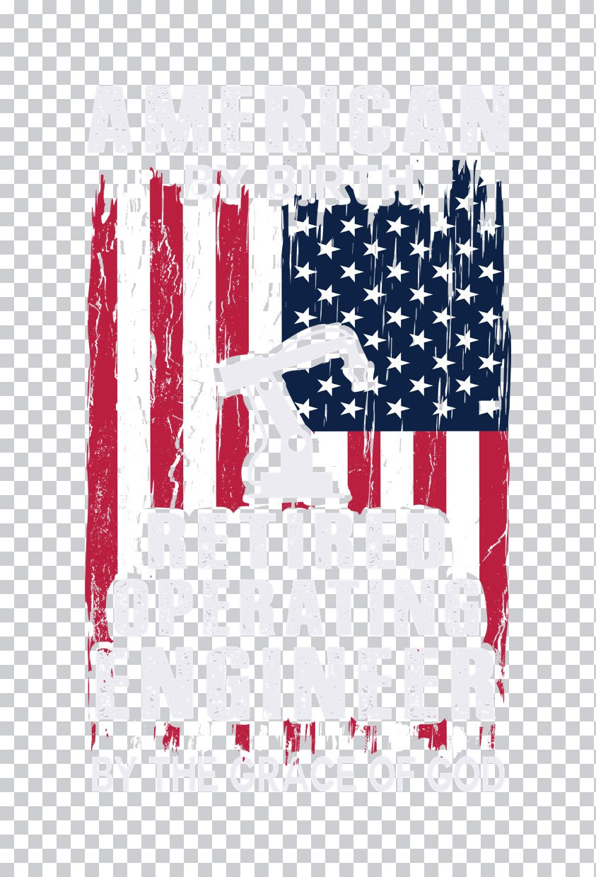 Retired Operating Engineer Flag DTF Transfer