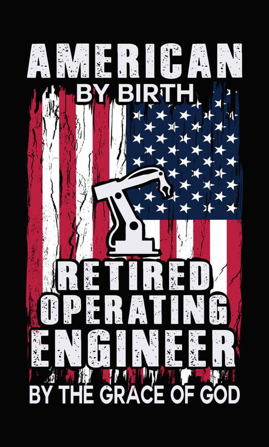 Retired Operating Engineer Flag DTF Transfer