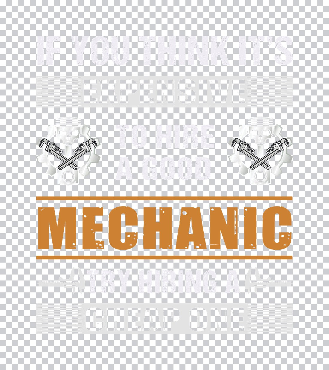 Mechanic Hiring Humor DTF Transfer