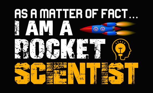 Scientist Rocket Idea DTF Transfer
