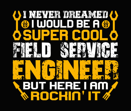 Super Cool Engineer Rockin' It DTF Transfer