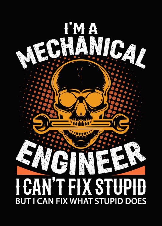 Skull and Wrench Mechanic DTF Transfer