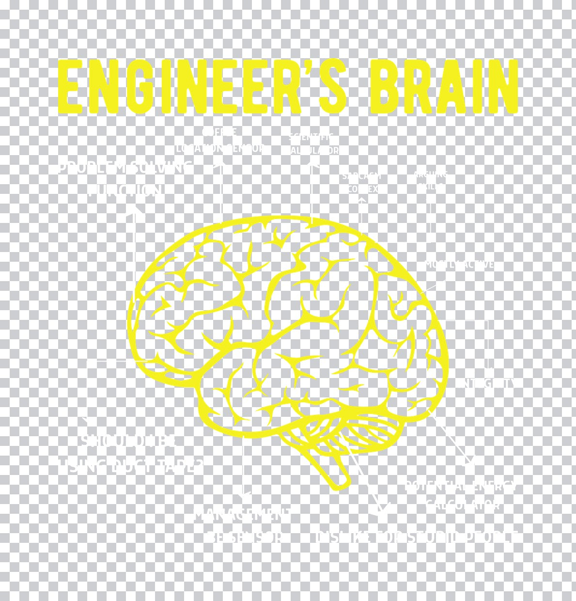 Engineer's Brain Graphic DTF Transfer
