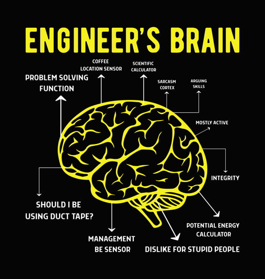 Engineer's Brain Graphic DTF Transfer
