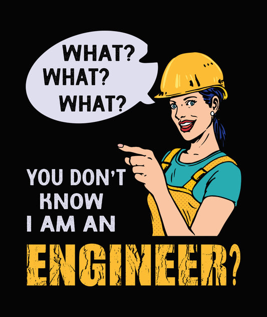 Funny Female Engineer Sarcastic DTF Transfer
