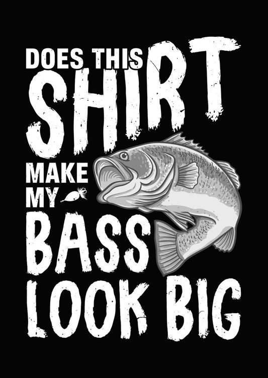 Jumping Bass Fishing DTF Transfer
