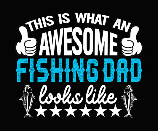 Fishing Dad Thumbs Up DTF Transfer