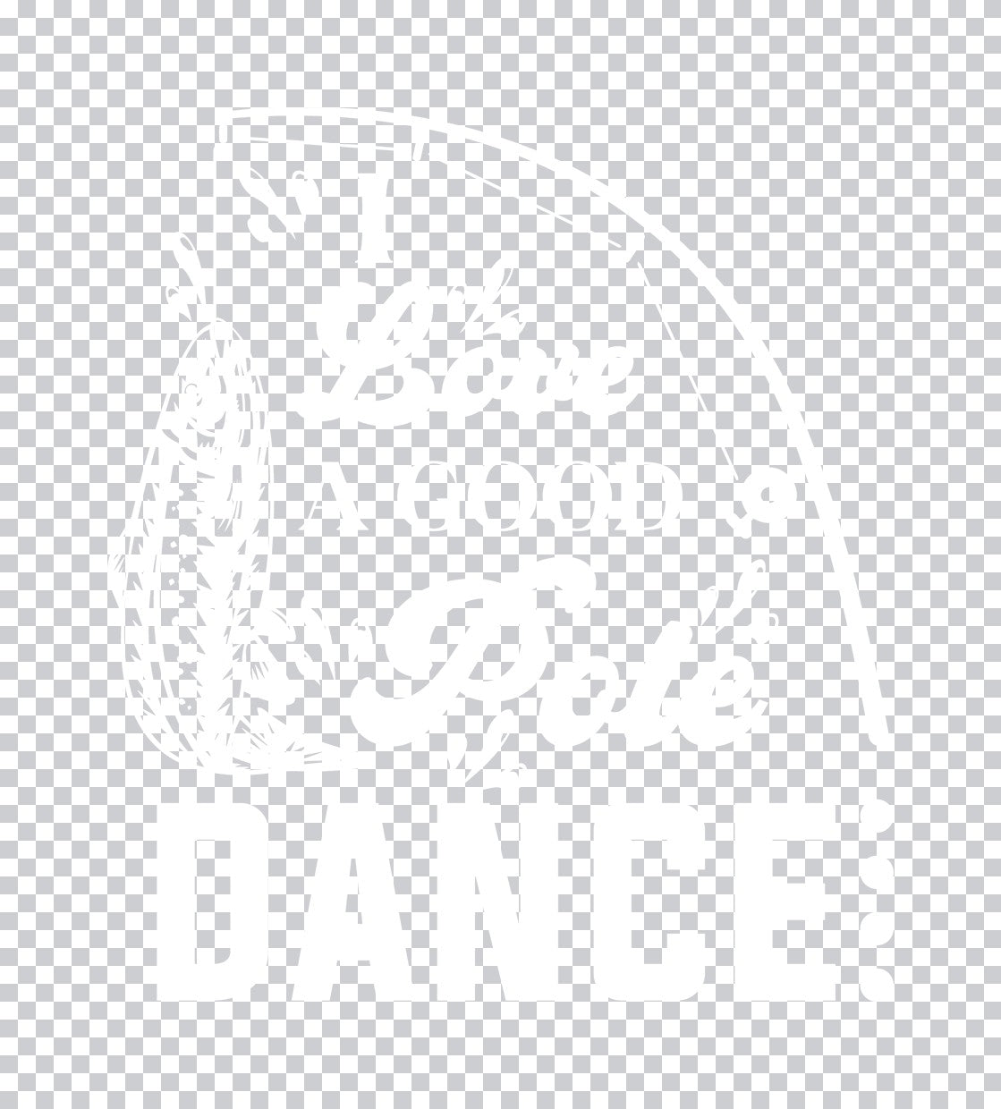 Fishing Rod and Reel Silhouette DTF Transfer
