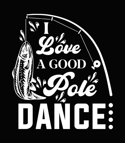 Fishing Rod and Reel Silhouette DTF Transfer