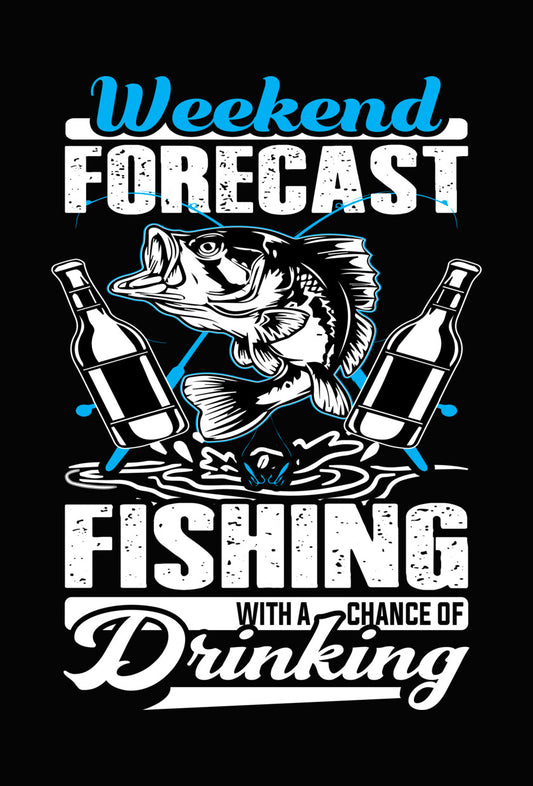 Weekend Fishing and Beer DTF Transfer
