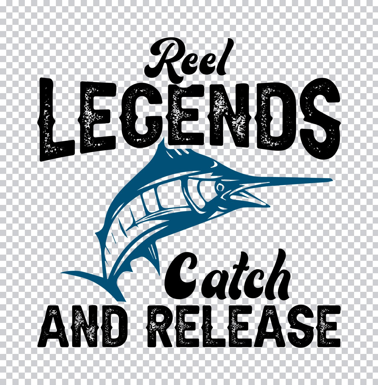 Reel Legends Catch and Release DTF Transfer