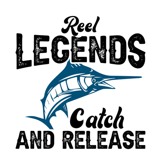 Reel Legends Catch and Release DTF Transfer