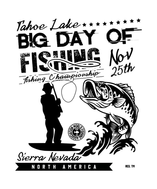 Tahoe Lake Fishing Championship DTF Transfer