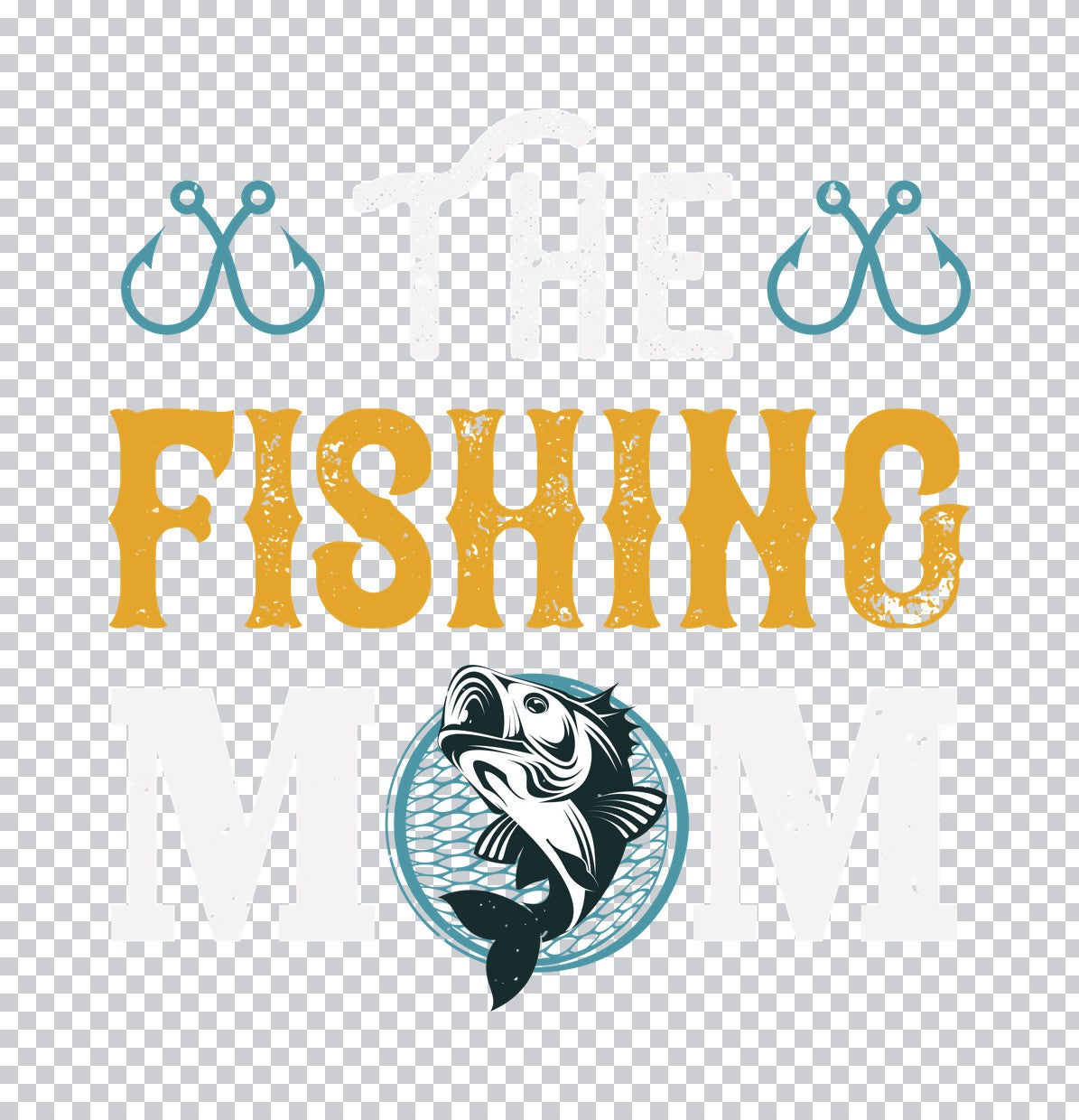 The Fishing Mom DTF Transfer