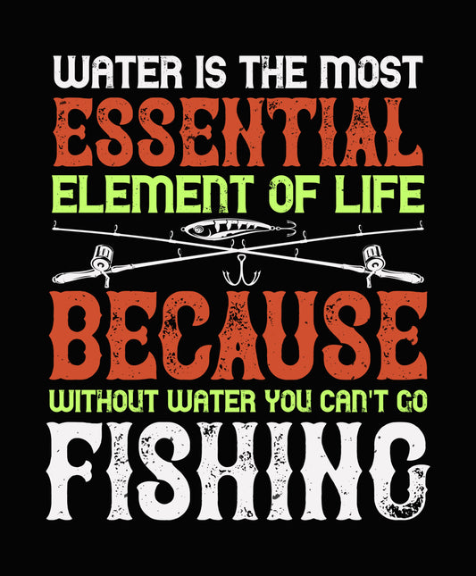 Water Essential Element Fishing DTF Transfer