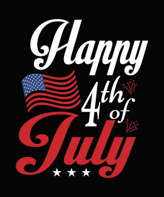 Patriotic July Fireworks DTF Transfer