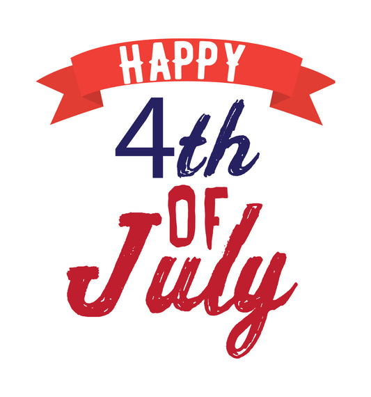 Happy 4th of July Banner DTF Transfer