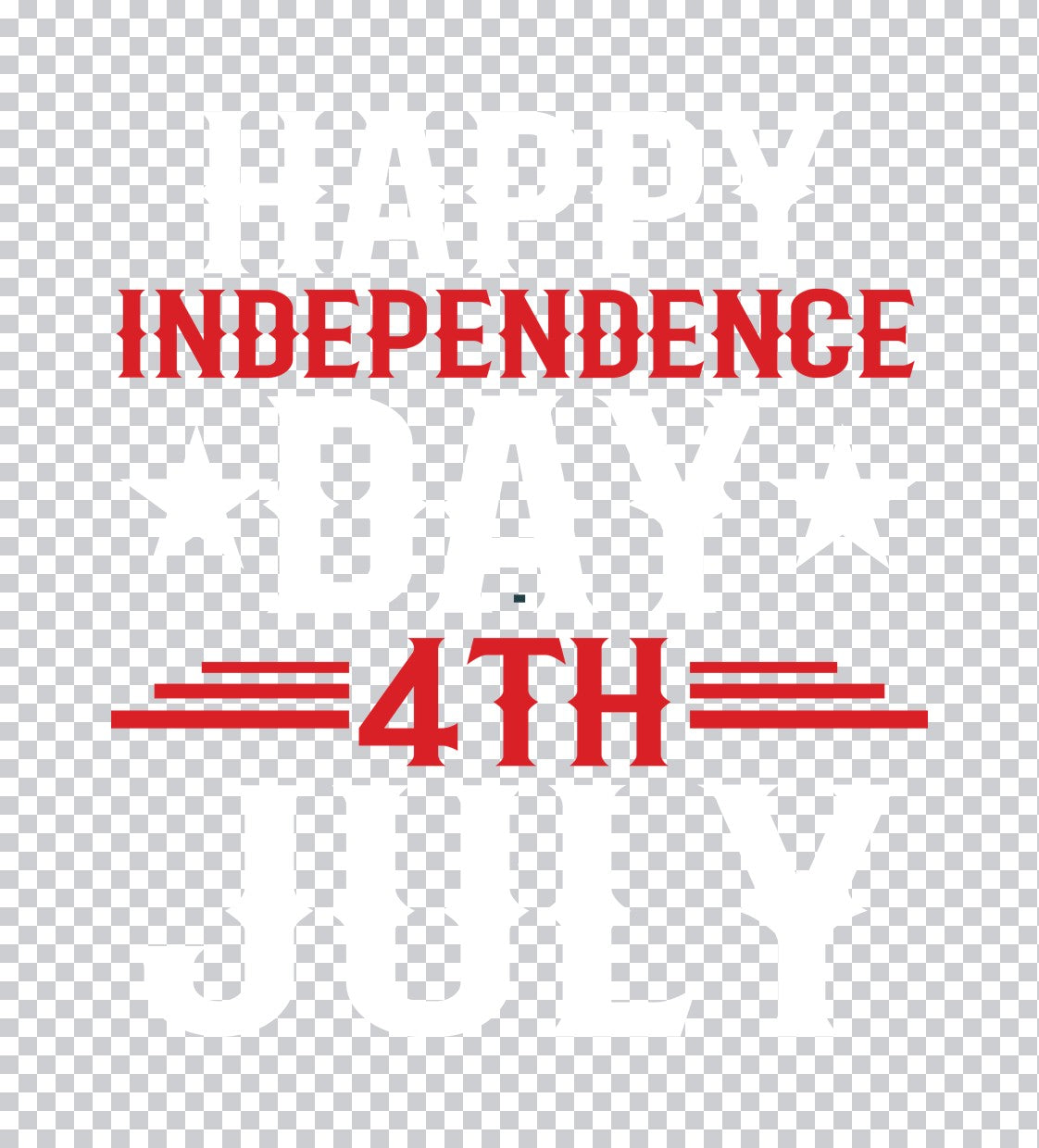 Independence 4th Patriotic DTF Transfer
