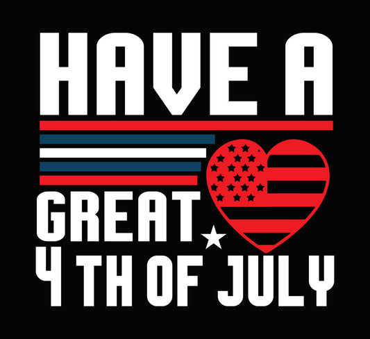 USA Map Have a Great Day DTF Transfer