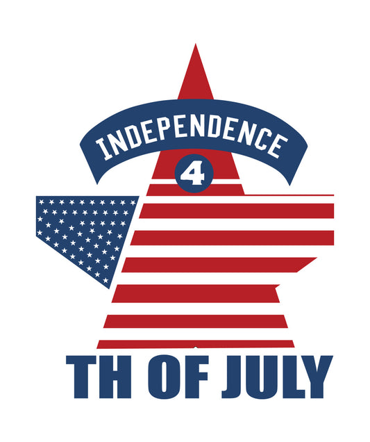 Independence 4th of July Star DTF Transfer