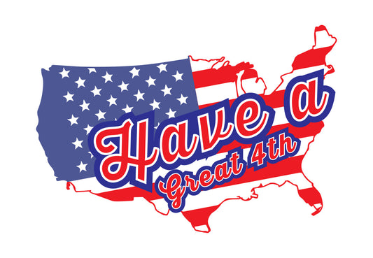 USA Map Have a Great 4th DTF Transfer