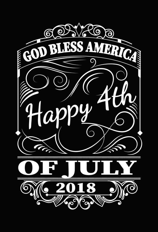 American Flag Heart DTF Transfer