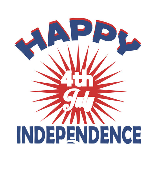 Happy 4th of July Sunburst DTF Transfer