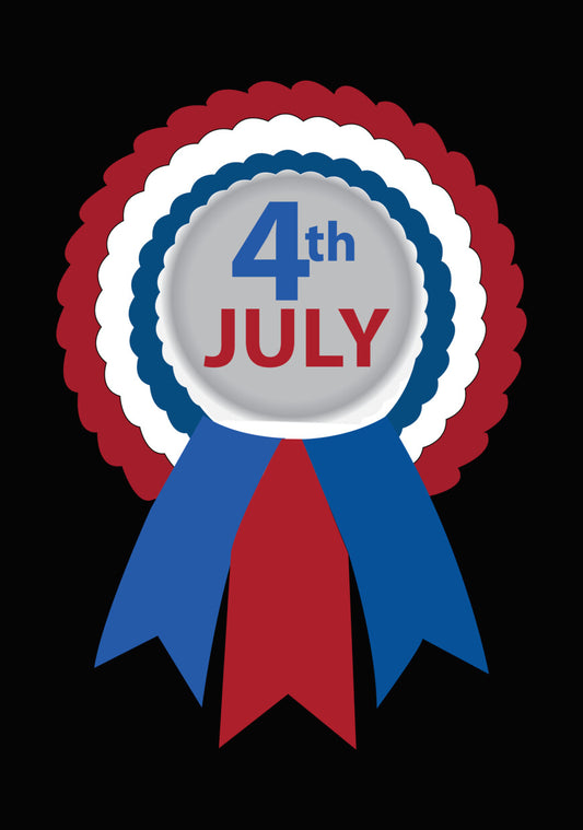 Fourth of July Award Ribbon DTF Transfer