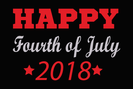 Happy Fourth of July 2018 DTF Transfer