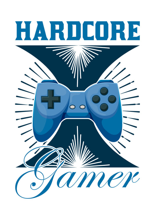 Hardcore Gamer Controller DTF Transfer