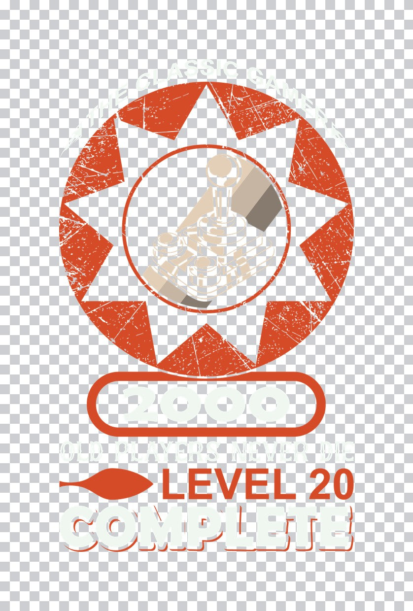 Classic Gamer Level 20 DTF Transfer