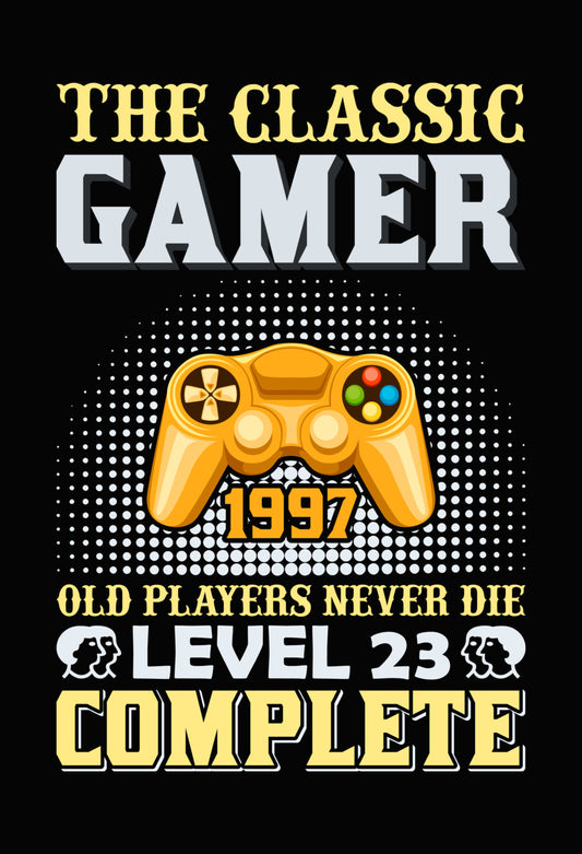 Classic Gamer Level 23 Complete DTF Transfer