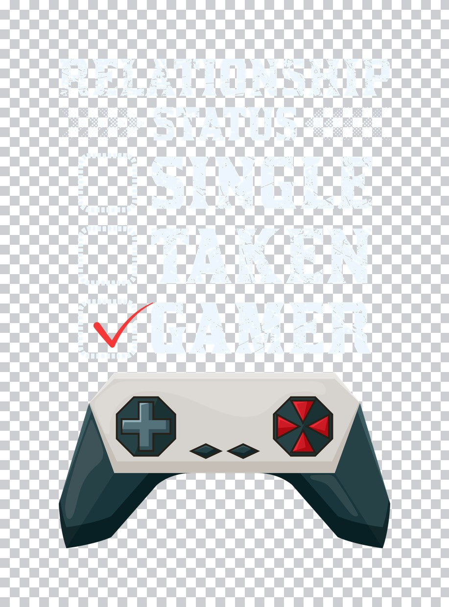 Relationship Status Gamer Checklist DTF Transfer