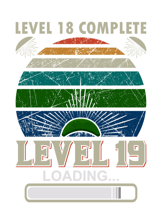 Level 19 Loading Gaming DTF Transfer