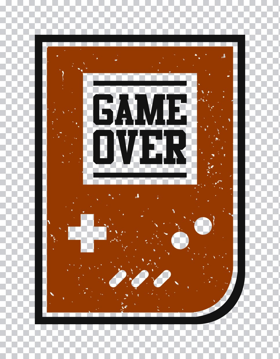 Retro Game Over Console DTF Transfer