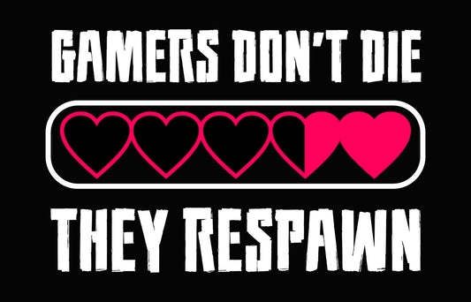 Gaming Heart Health Bar DTF Transfer