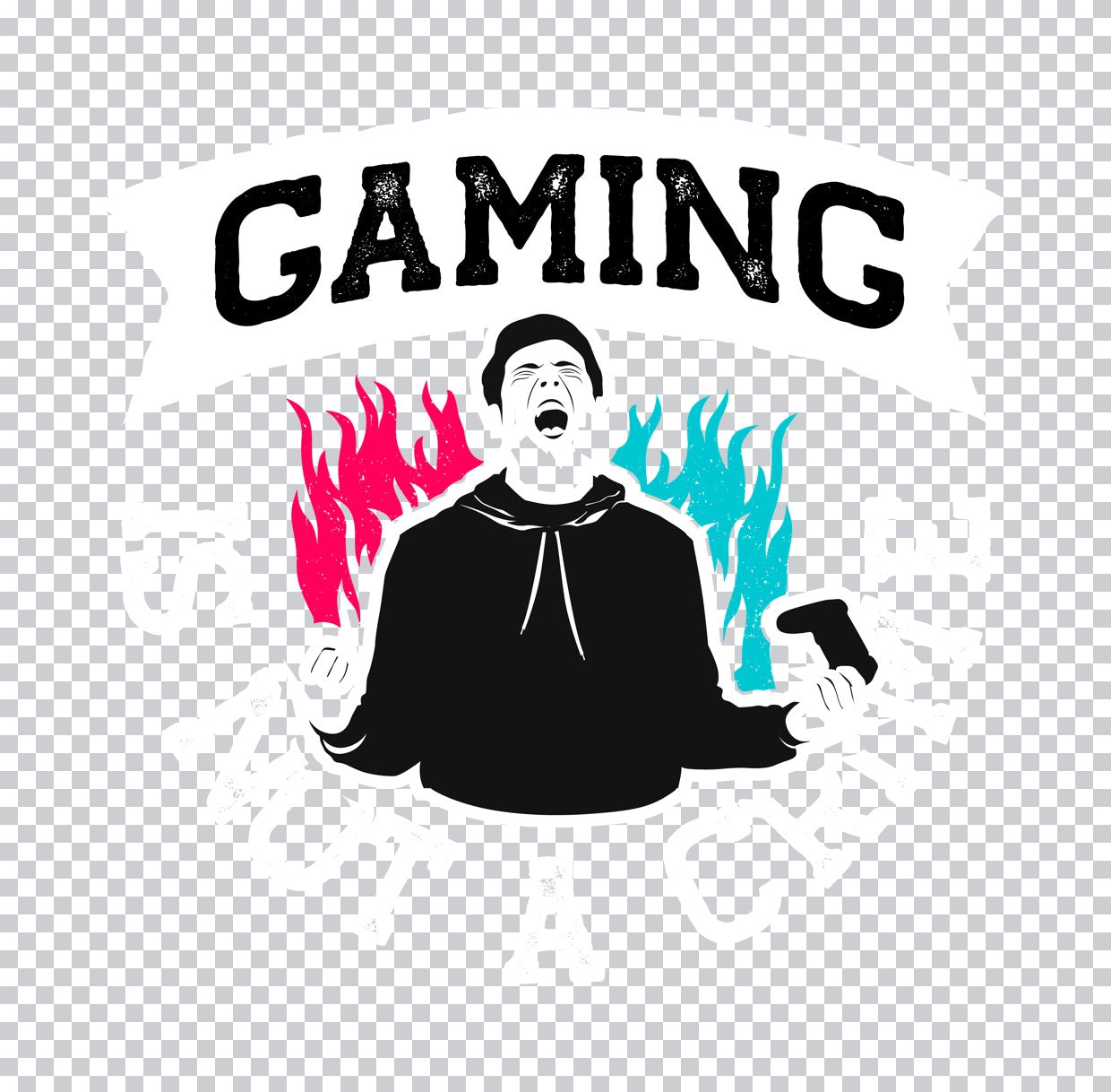 Gaming Mode Engaged Fire DTF Transfer