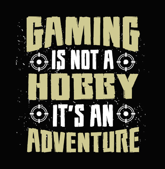 Gaming Hobby Adventure Typography DTF Transfer