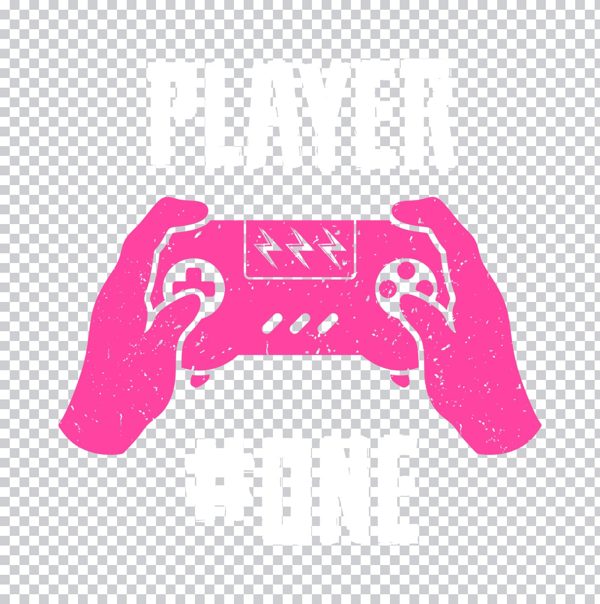 Pink Gaming Controller Hands DTF Transfer