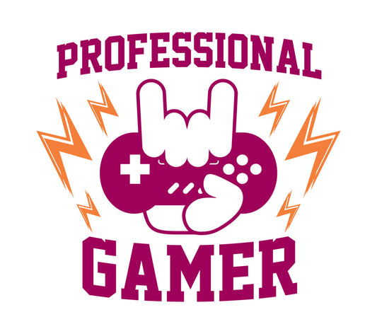 Professional Gamer Rock Hand DTF Transfer