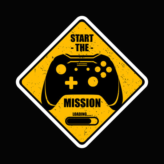 Start The Mission Gaming Controller DTF Transfer
