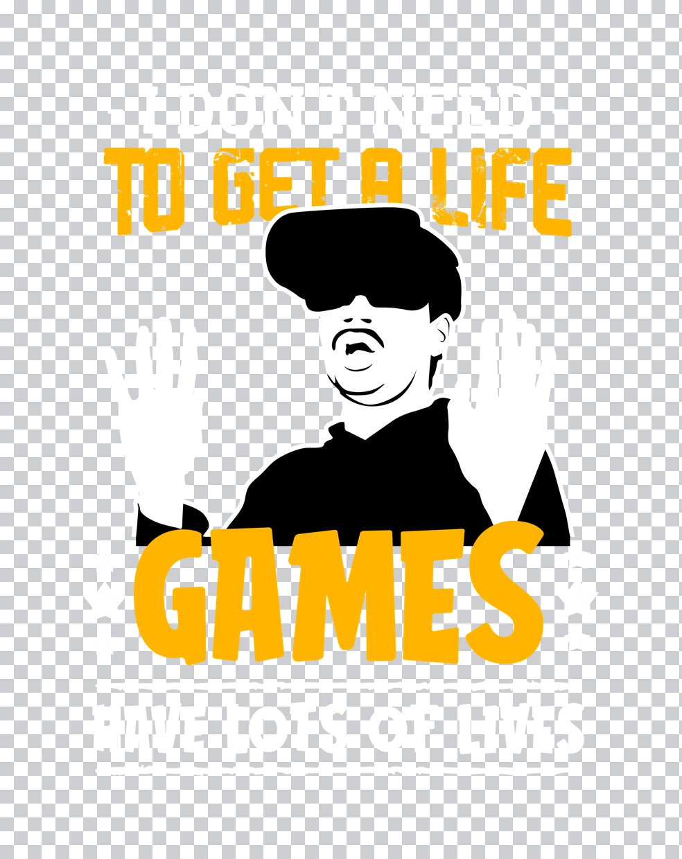 Get A Life Games VR Gamer DTF Transfer