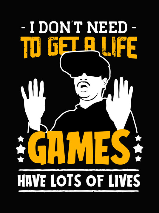 Get A Life Games VR Gamer DTF Transfer