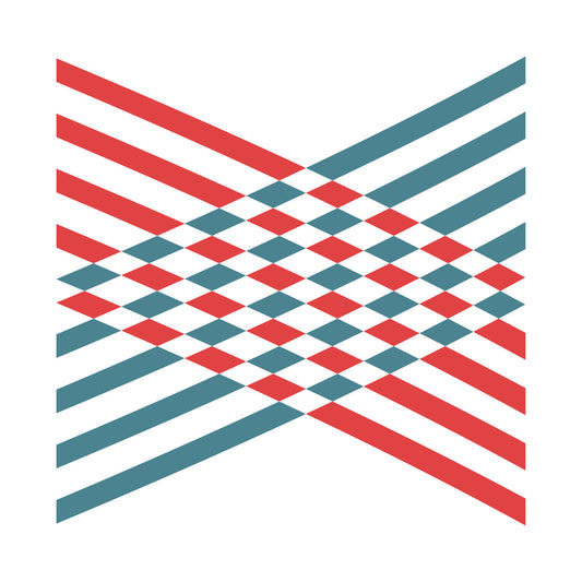 Interlocking Diamond Stripe Pattern DTF Transfer