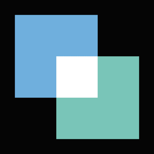 Modern Overlapping Geometric Squares DTF Transfer