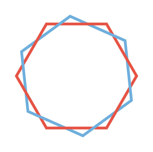 Interlocking Octagons Geometric Design DTF Transfer