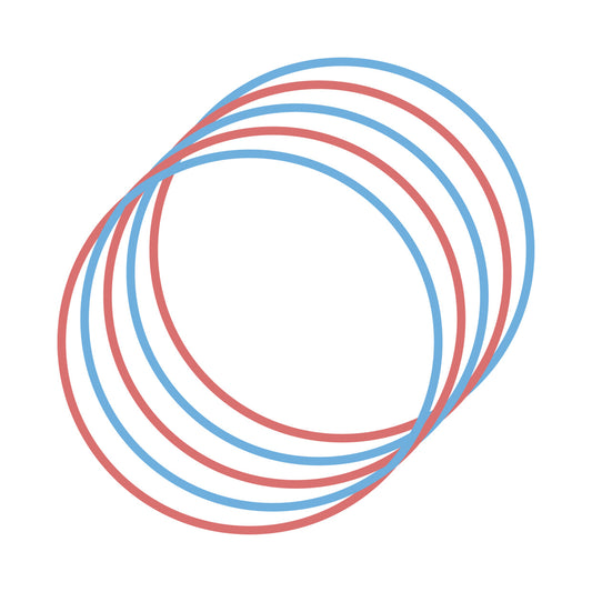 Abstract Interlocking Rings DTF Transfer